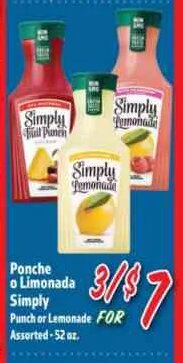 Ponche o Limonada Simply