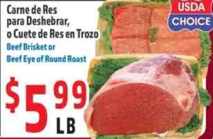 Carne de Res para Deshebrar, o Cuete de Res en Trozo at La Bonita