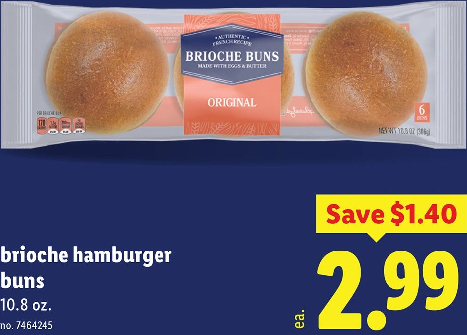 brioche hamburger buns