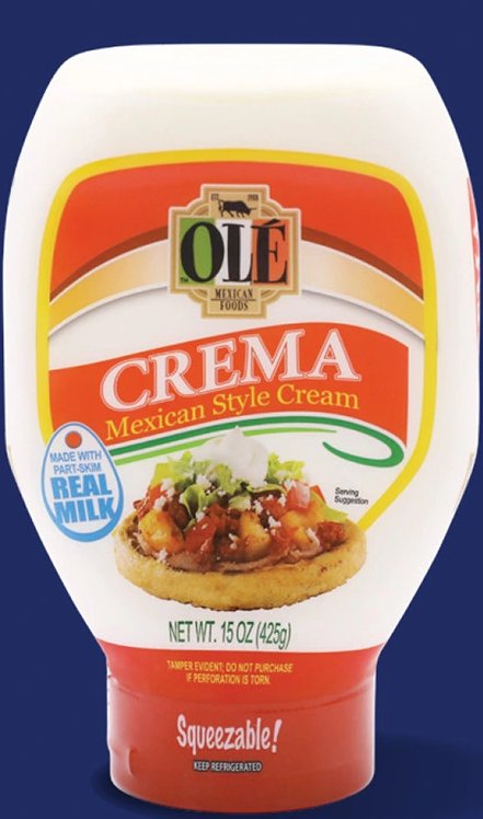OLE MEXICAN FOODS cream cheese