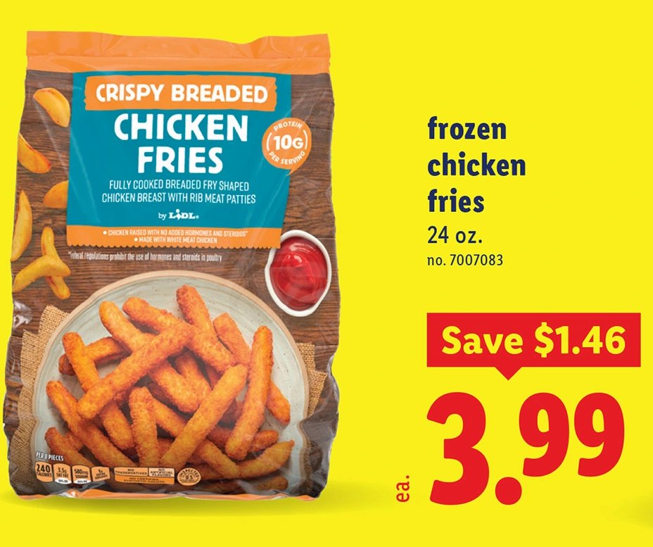 CRISPY BREADED CHICKEN FRIES