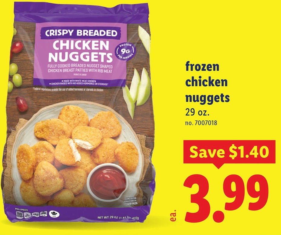 CRISPY BREADED CHICKEN NUGGETS