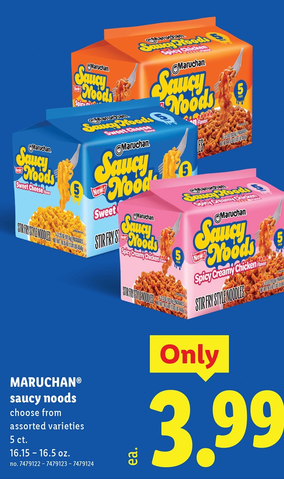 MARUCHAN saucy noods