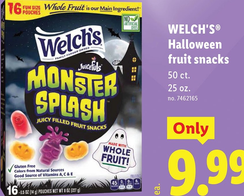 WELCH'S® Halloween fruit snacks