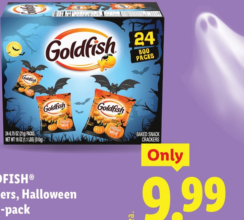 GOLDFISH® crackers, Halloween multi-pack at Lidl