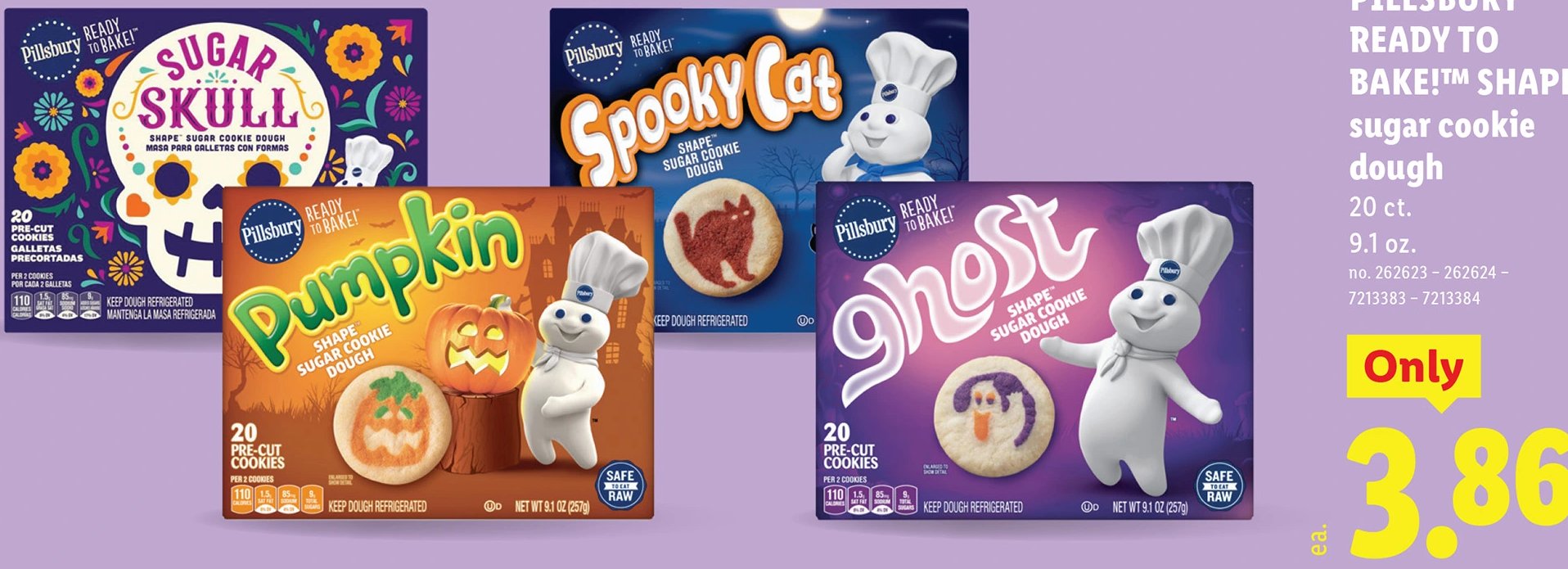 PILLSBURY READY TO BAKE!™ SHAPE™ sugar cookie dough