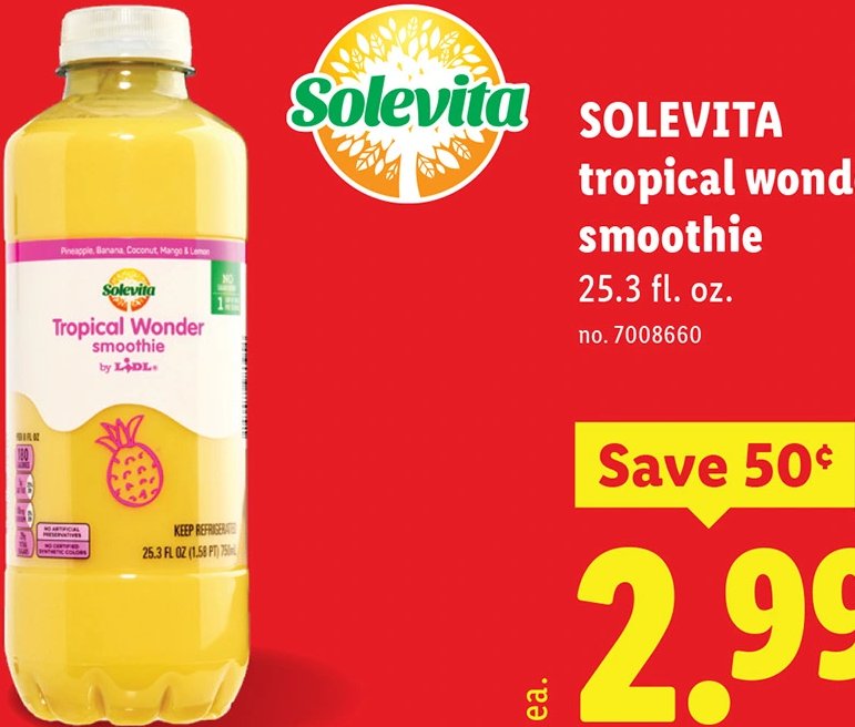 SOLEVITA tropical wonder smoothie
