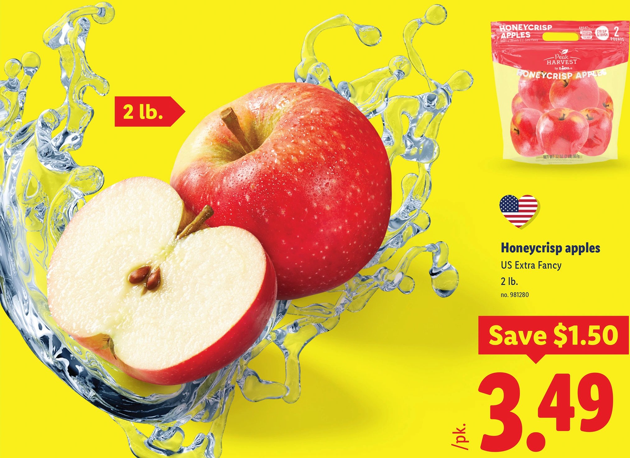 Honeycrisp apples at Lidl