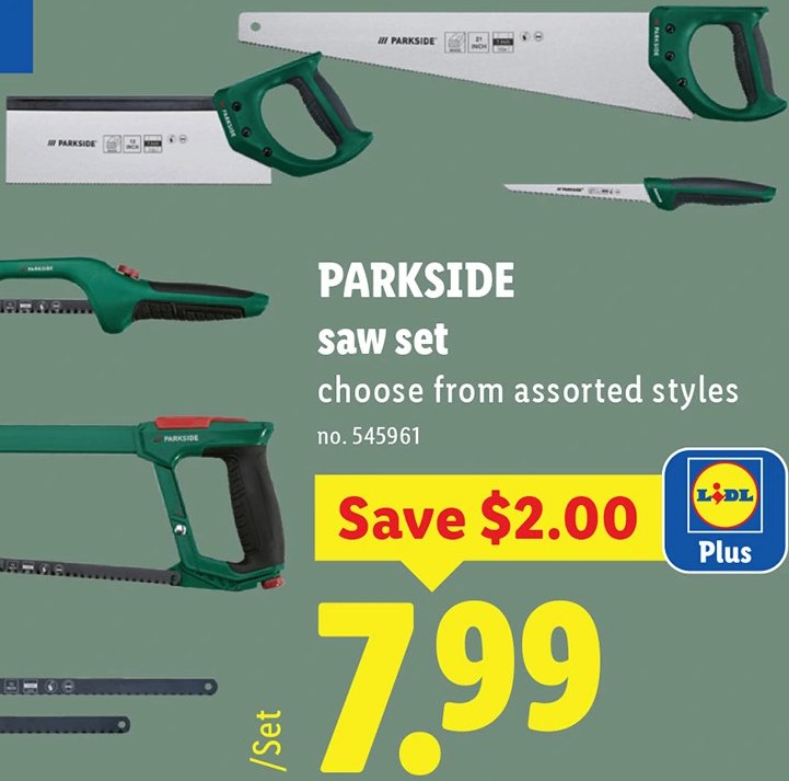 PARKSIDE saw set