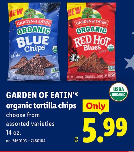 GARDEN OF EATIN' organic tortilla chips