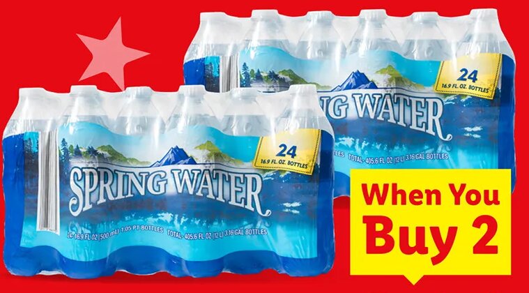spring water at Lidl
