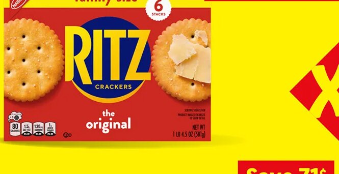 RITZ crackers, family size at Lidl