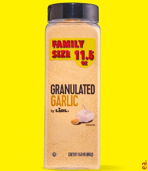 granulated garlic, family size
