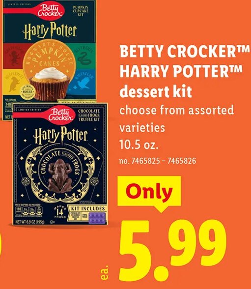 BETTY CROCKER™ HARRY POTTER™ dessert kit