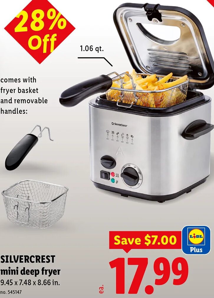 SILVERCREST mini deep fryer