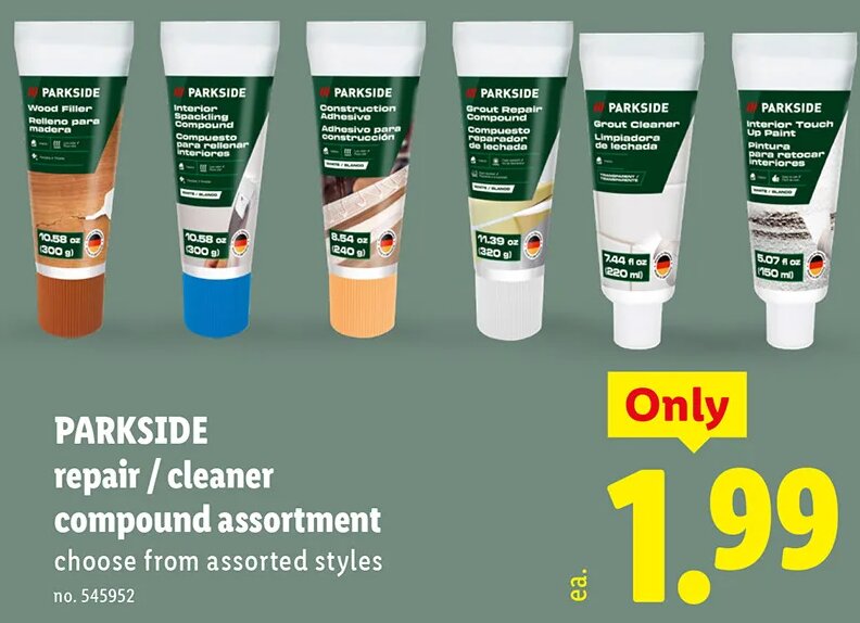 PARKSIDE repair / cleaner compound assortment