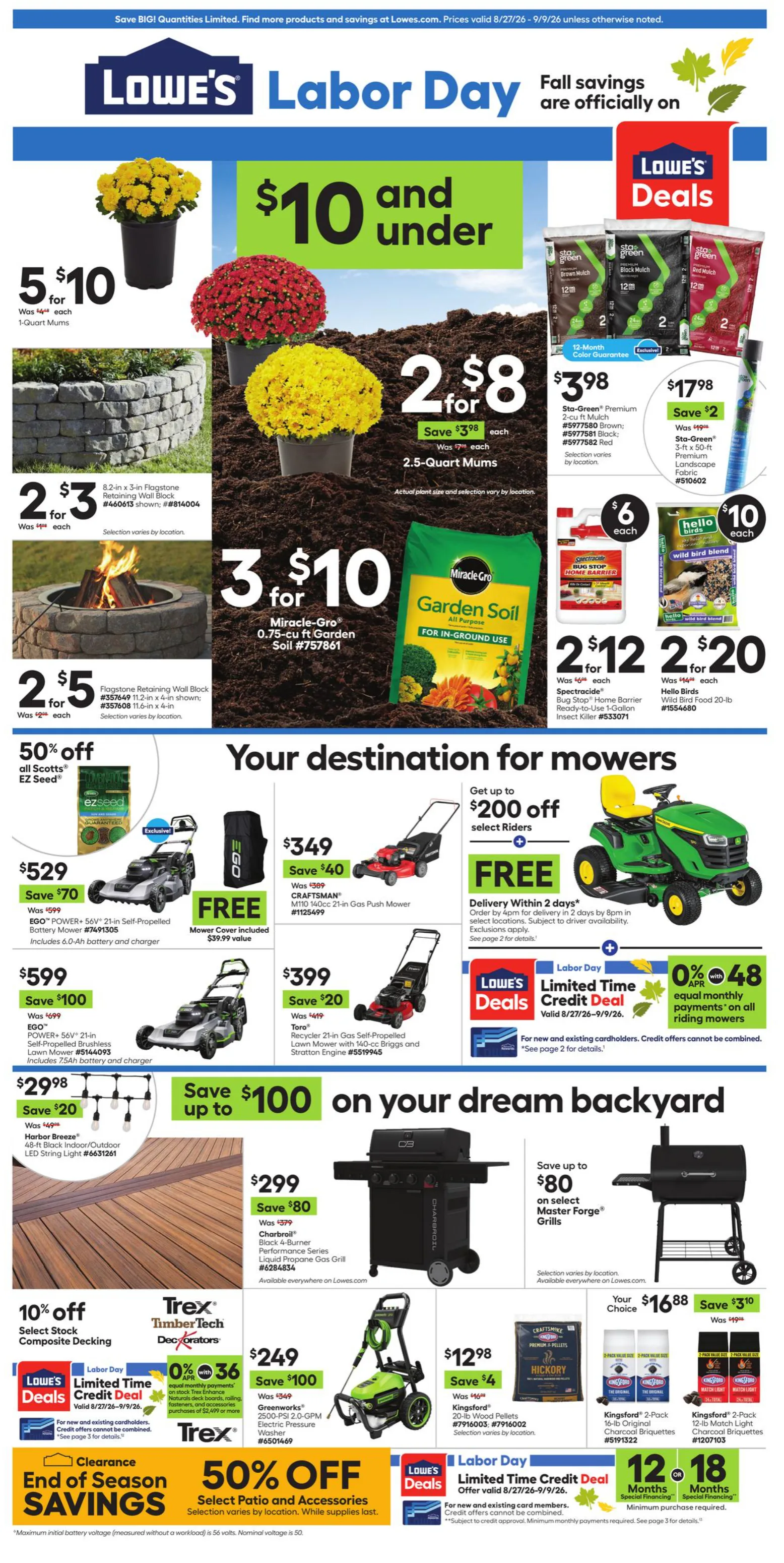 Lowe's Weekly Ad Page 1