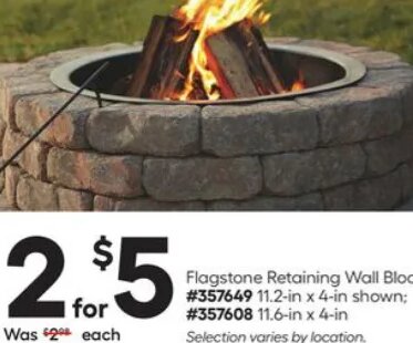 Flagstone Retaining Wall Block
