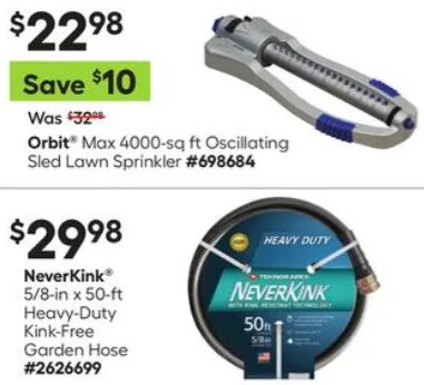 Orbit 4000-sq ft Oscillating Sled Lawn Sprinkler