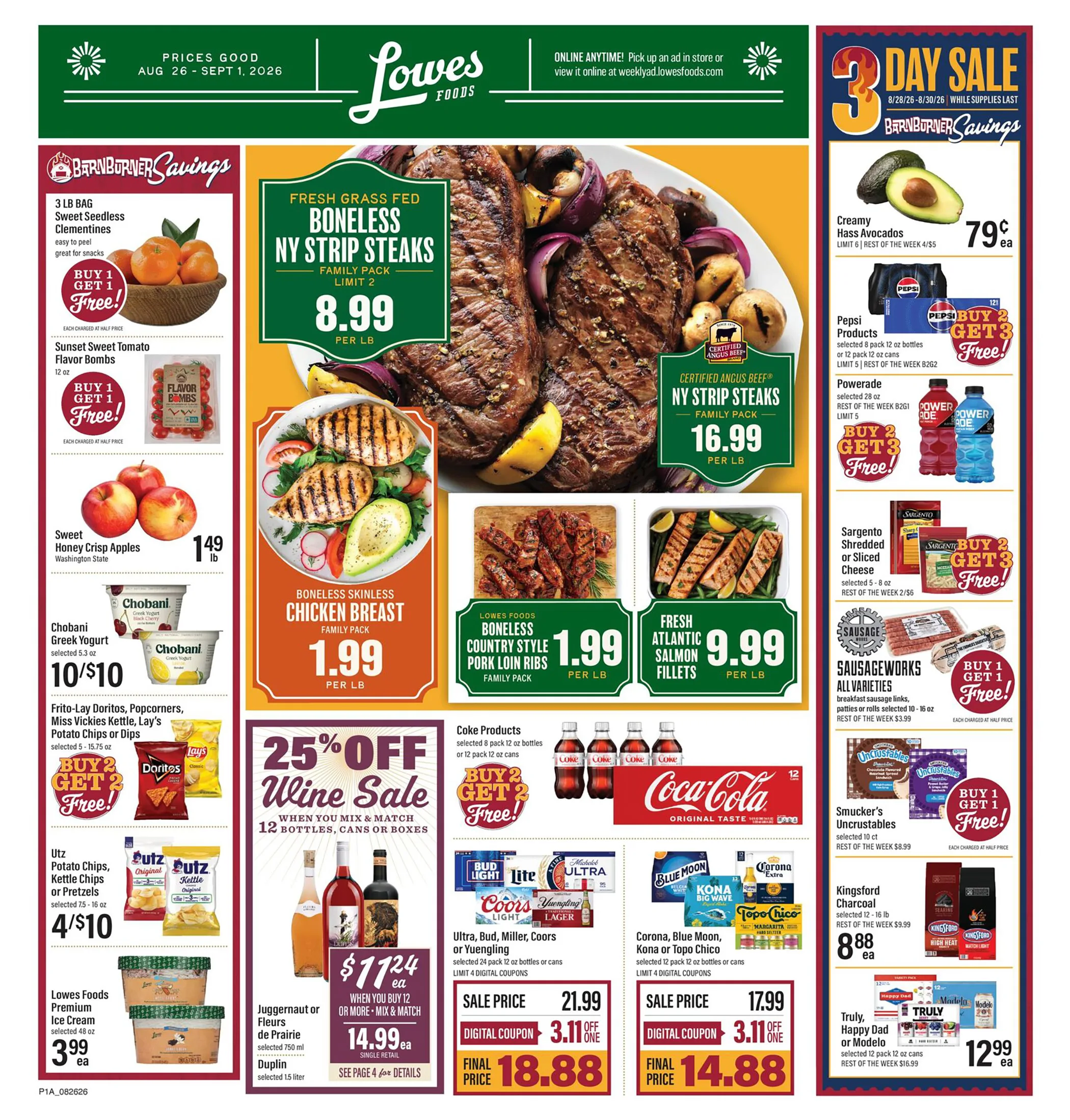Lowes Foods Weekly Ad Page 1