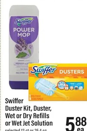 Swiffer Duster Kit, Duster, Wet or Dry Refills or Wet Jet Solution