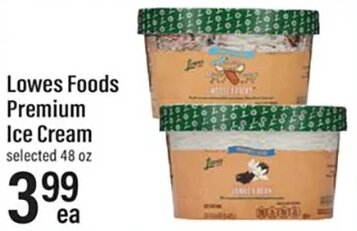 Lowes Foods Premium Ice Cream