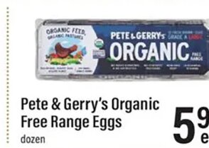 Pete & Gerry's Organic Free Range Eggs