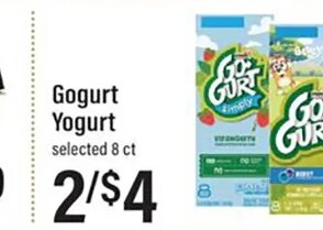 Gogurt Yogurt at Lowes Foods