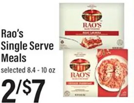 Rao's Single Serve Meals