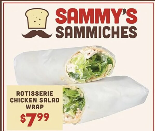 Sammy's Sammiches Rotisserie Chicken Salad Wrap