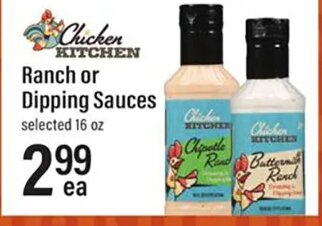 Chicken Kitchen Ranch or Dipping Sauces