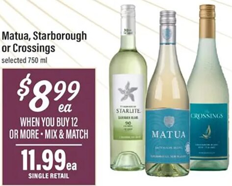 Matua, Starborough or Crossings