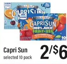 Capri Sun at Lowes Foods