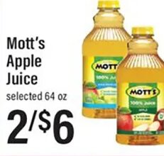Mott's Apple Juice at Lowes Foods