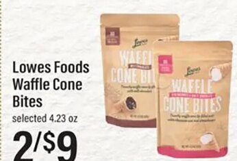Lowes Foods Waffle Cone Bites