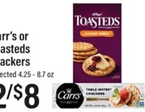 Carr's or Toasteds Crackers