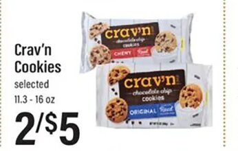 Crav'n Cookies at Lowes Foods