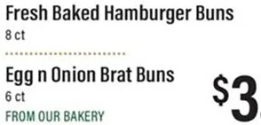 Egg n Onion Brat Buns at Lowes Foods