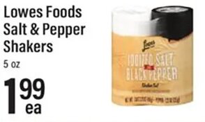 Lowes Foods Salt & Pepper Shakers