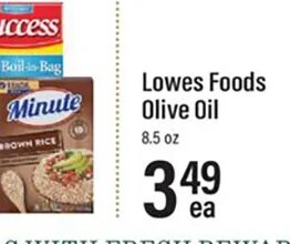 Success or Minute Rice at Lowes Foods