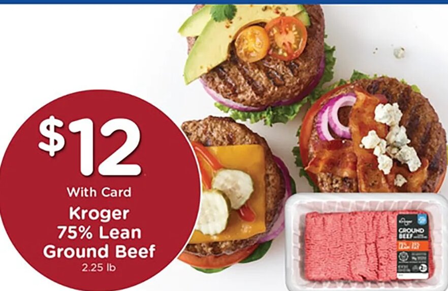 Kroger 75% Lean Ground Beef at Mariano's