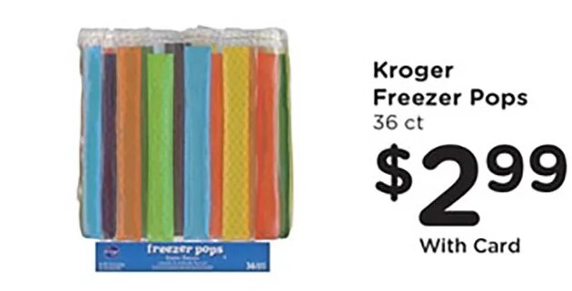 Kroger Freezer Pops