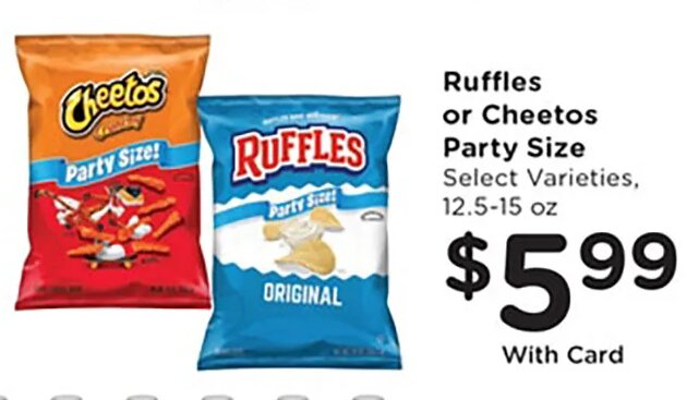 Ruffles or Cheetos Party Size at Mariano's