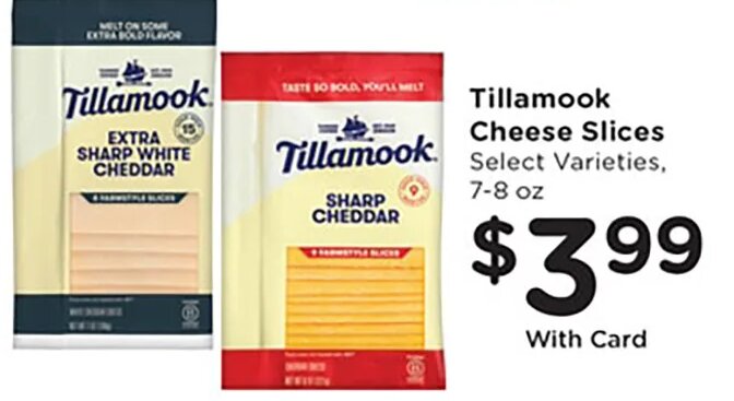 Tillamook Cheese Slices at Mariano's
