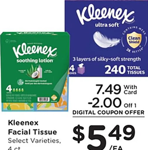 Kleenex Facial Tissue at Mariano's