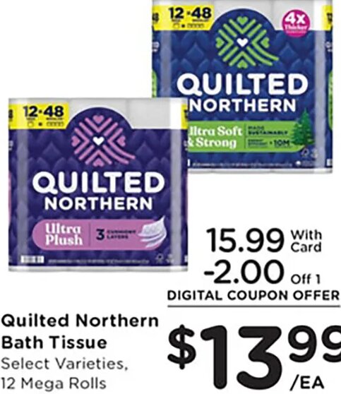 Quilted Northern Bath Tissue at Mariano's