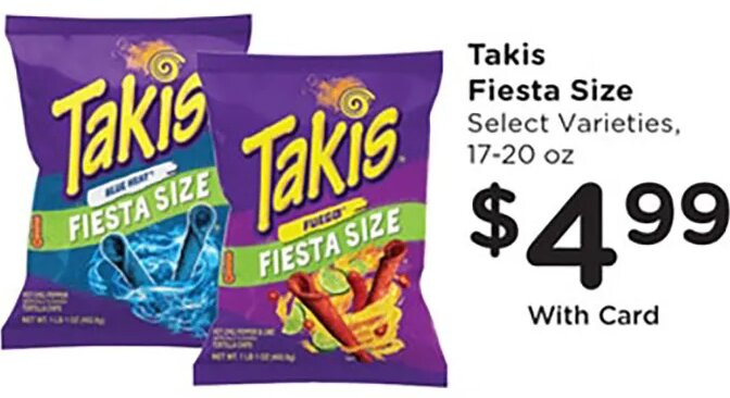 Takis Fiesta Size