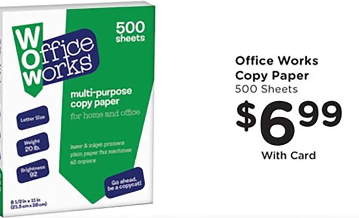 Office Works Copy Paper