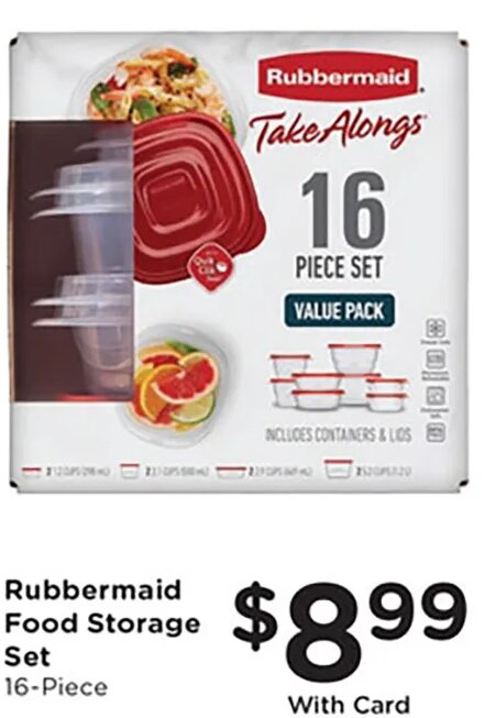 Rubbermaid Food Storage Set
