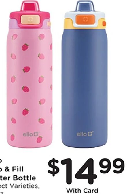 Ello Pop & Fill Water Bottle